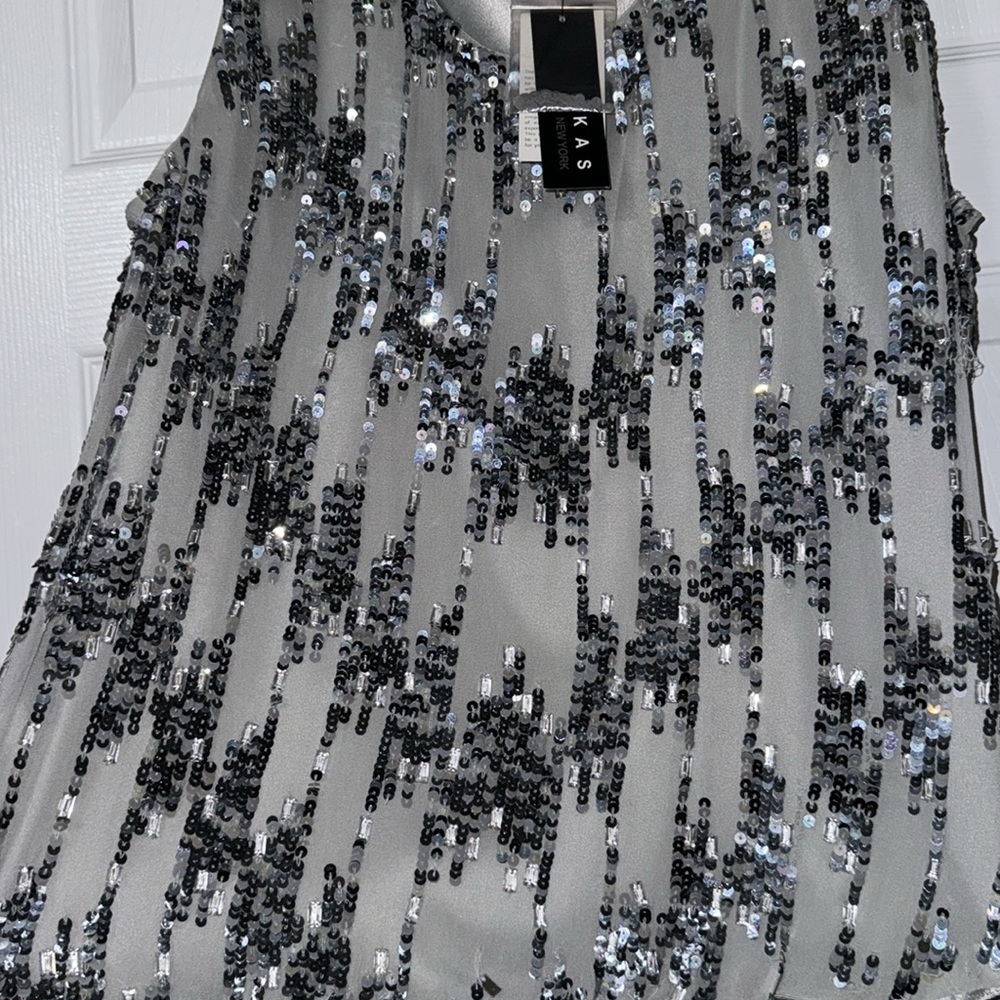 BRAND NEW SEQUIN BLOUSE SIZE LARGE PERFECT FOR HOLIDAYS & PARTIES - Picture 5 of 5